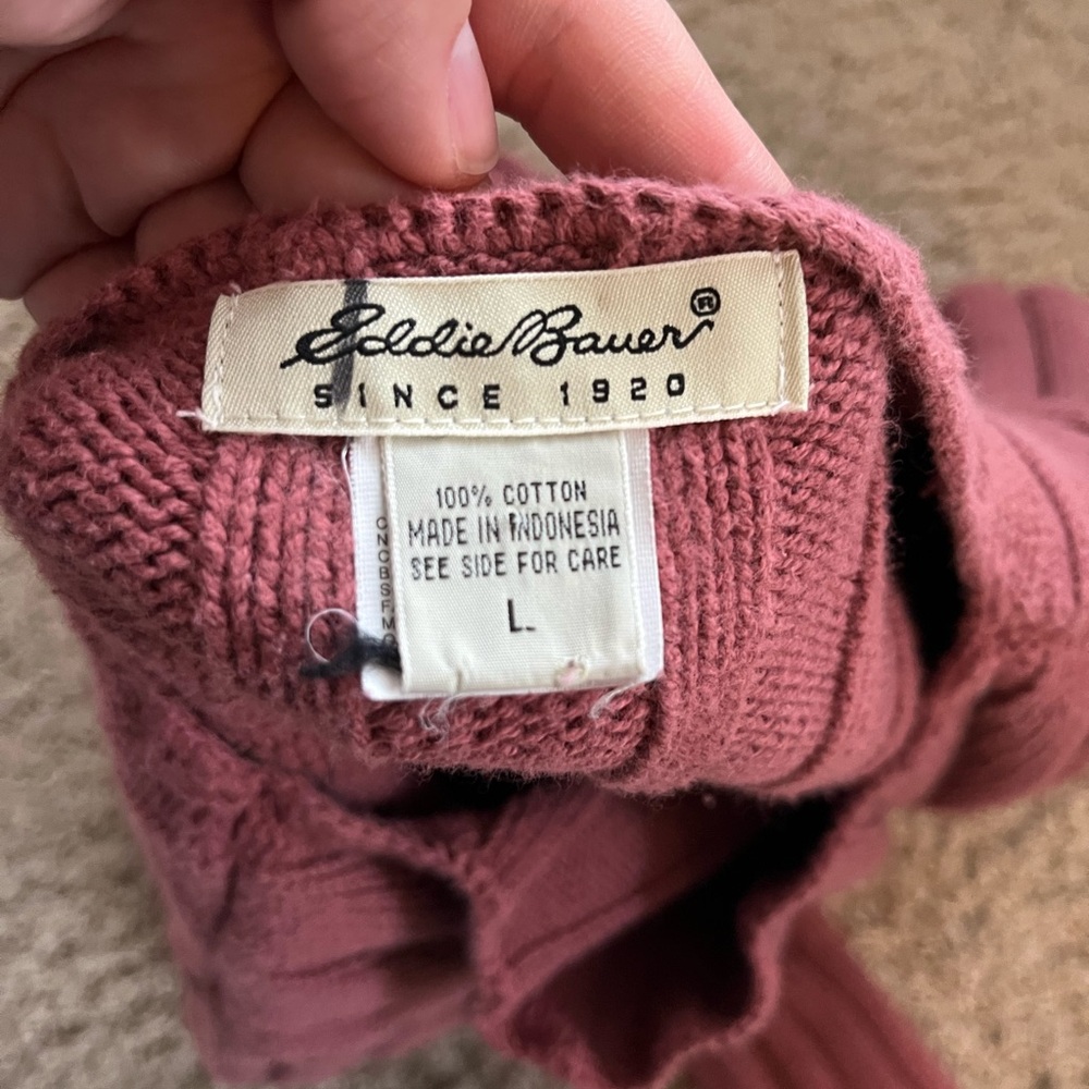 Women's Ribbed Sweater - Rose - Picture 5 of 5